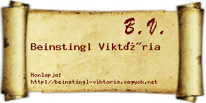 Beinstingl Viktória névjegykártya